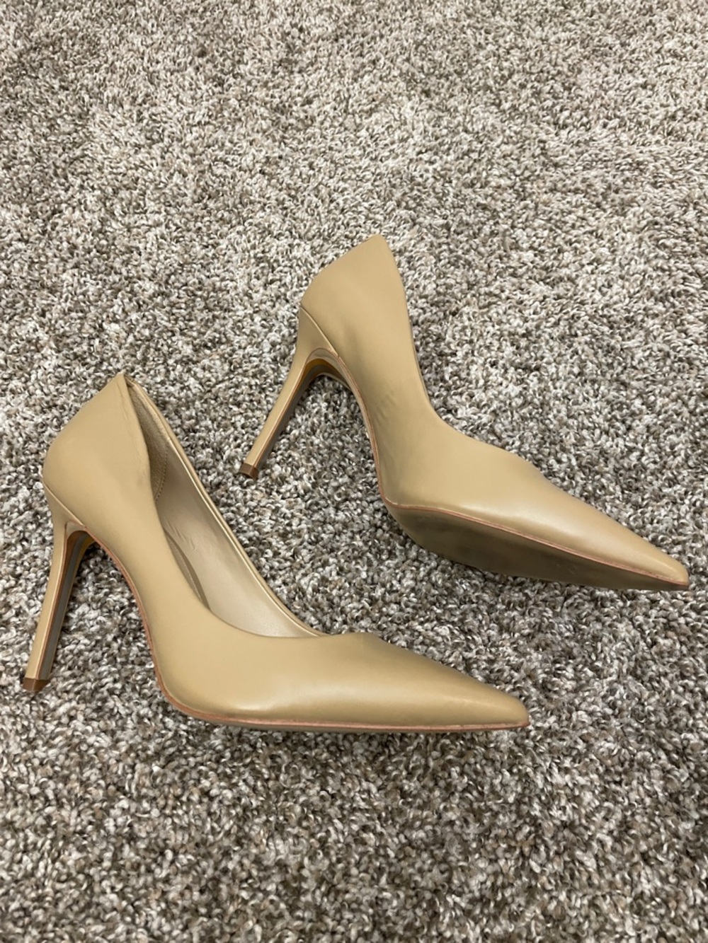 Sam Edelman Tan Pointed-Toe Stiletto Hazel Pumps 8.5